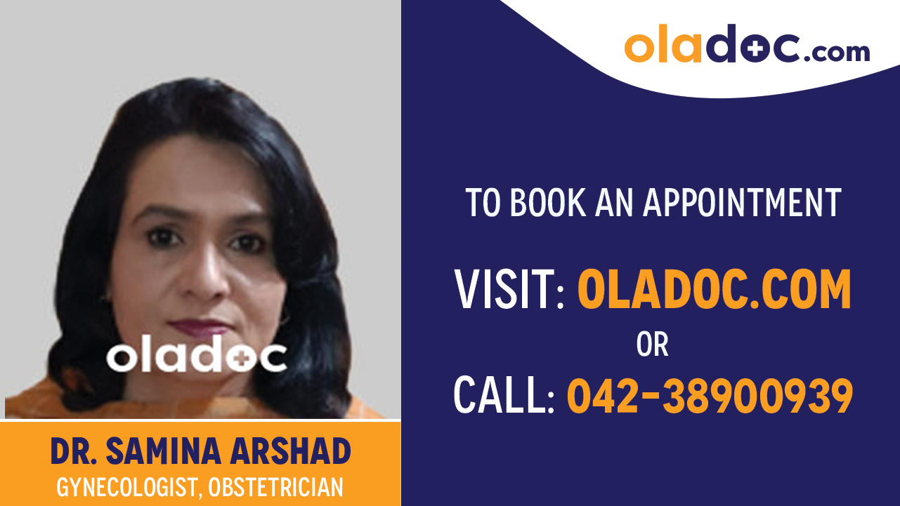 Book appointment with Dr. Samina Arshad-best Gynecologist Islamabad